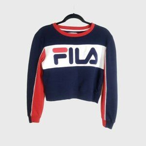 Fila Cropped Crewneck Sweater